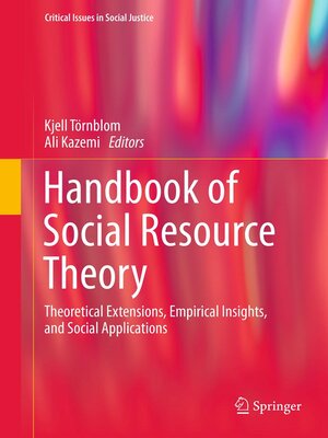cover image of Handbook of Social Resource Theory